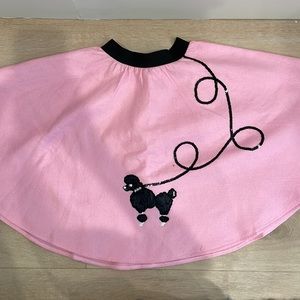 Toddler Girls poodle skirt. Grease recital costume :)